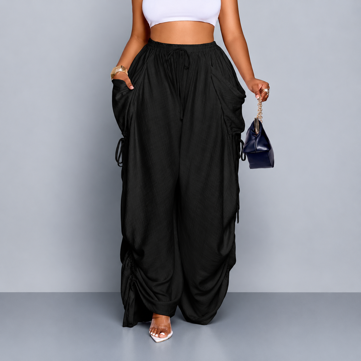 Snugsy™ Wide-Leg Drawstring Pants