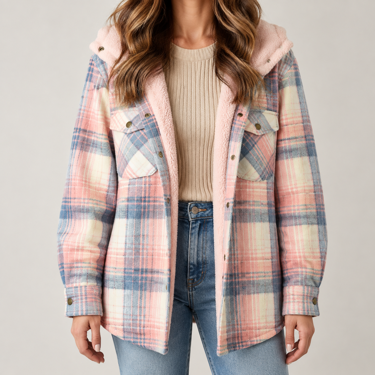 Snugsy™ Fleece Flannel Jacket