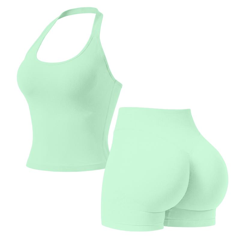 Snugsy™ Halter Top & Sports Shorts Set
