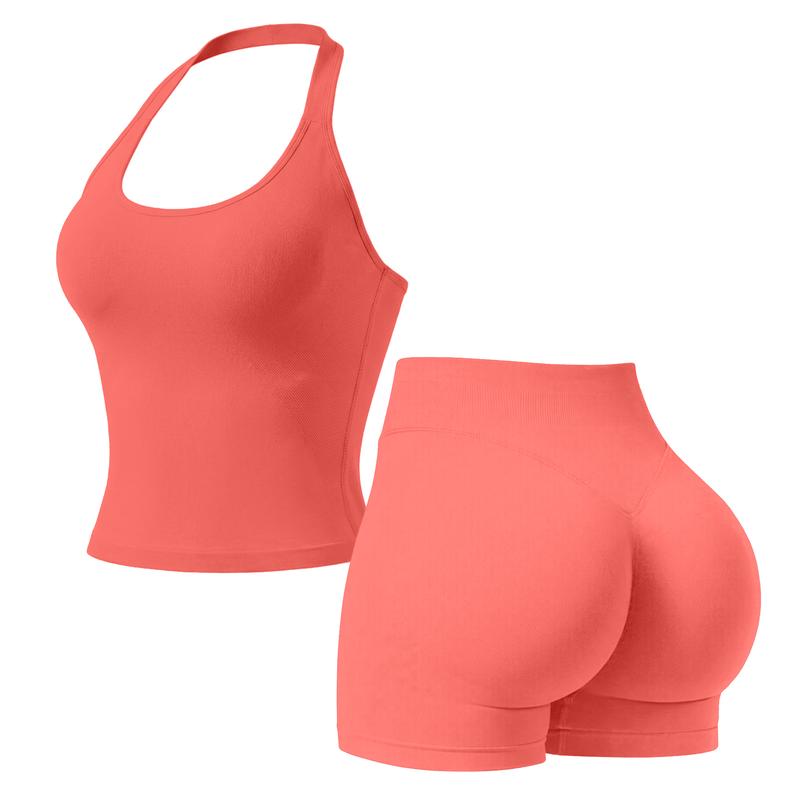 Snugsy™ Halter Top & Sports Shorts Set
