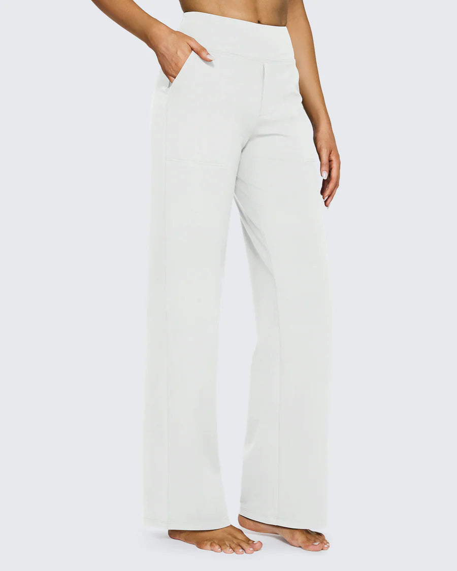 Snugsy™ High-Waist Wide Leg Dress Pants