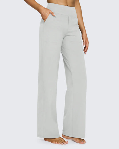 Snugsy™ High-Waist Wide Leg Dress Pants