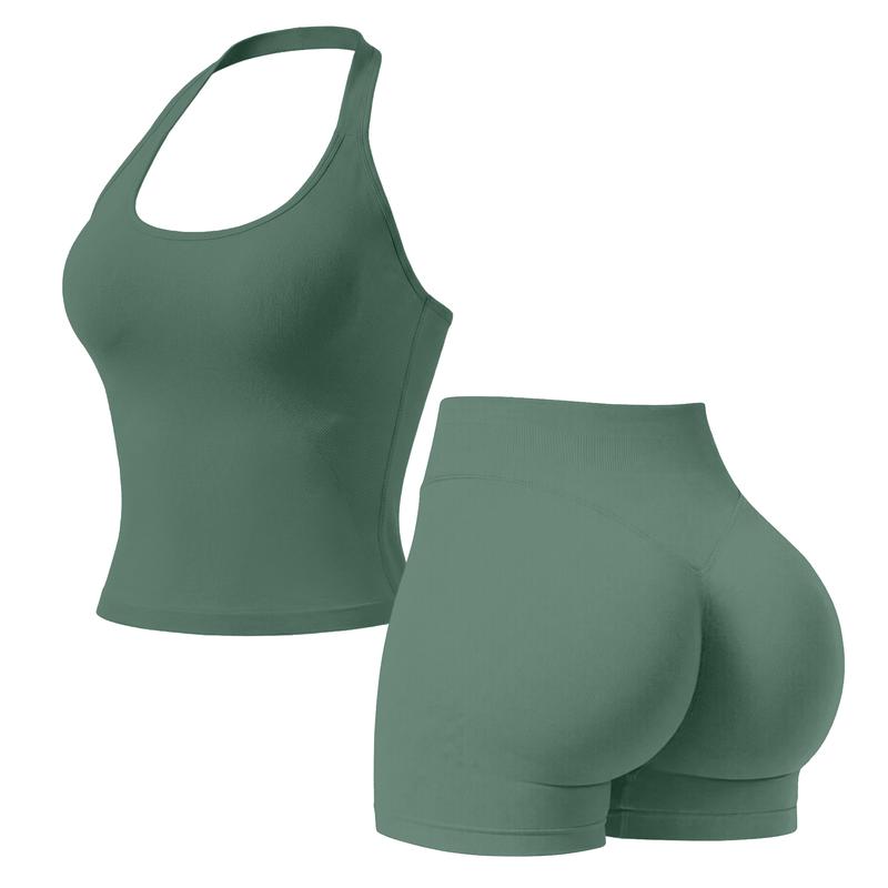 Snugsy™ Halter Top & Sports Shorts Set