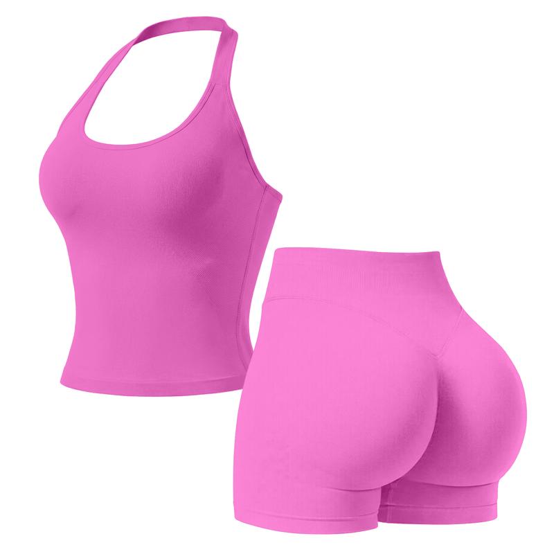 Snugsy™ Halter Top & Sports Shorts Set