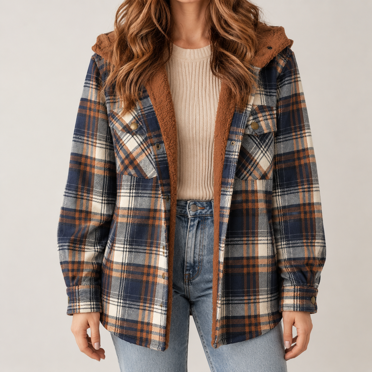 Snugsy™ Fleece Flannel Jacket