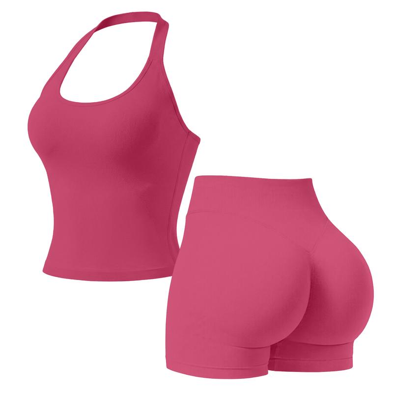 Snugsy™ Halter Top & Sports Shorts Set