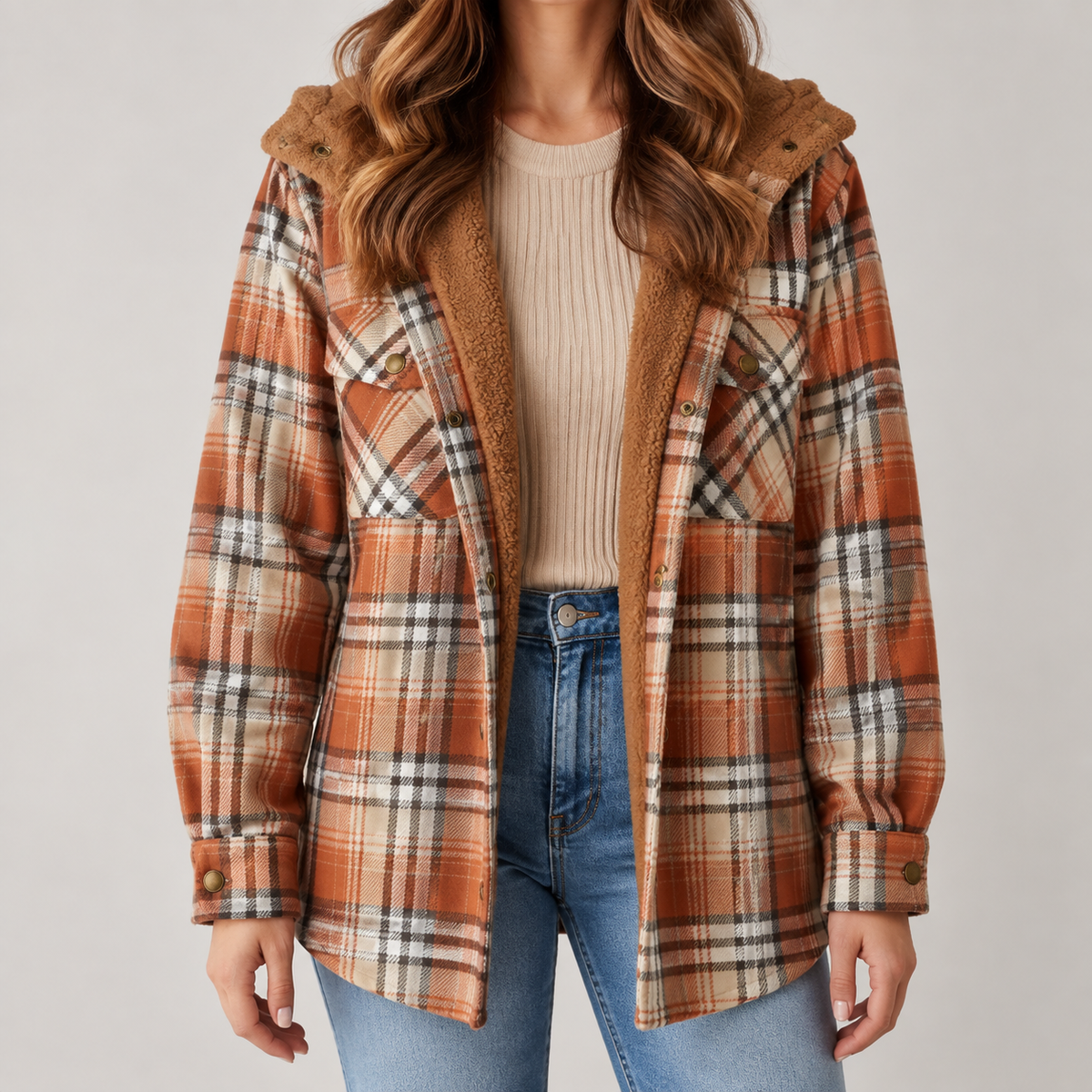 Snugsy™ Fleece Flannel Jacket