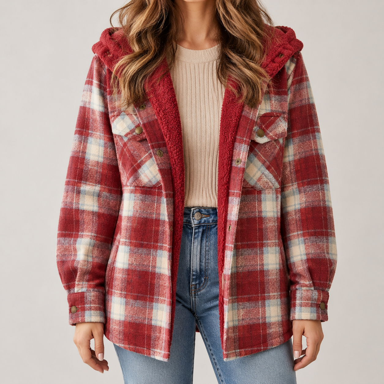 Snugsy™ Fleece Flannel Jacket