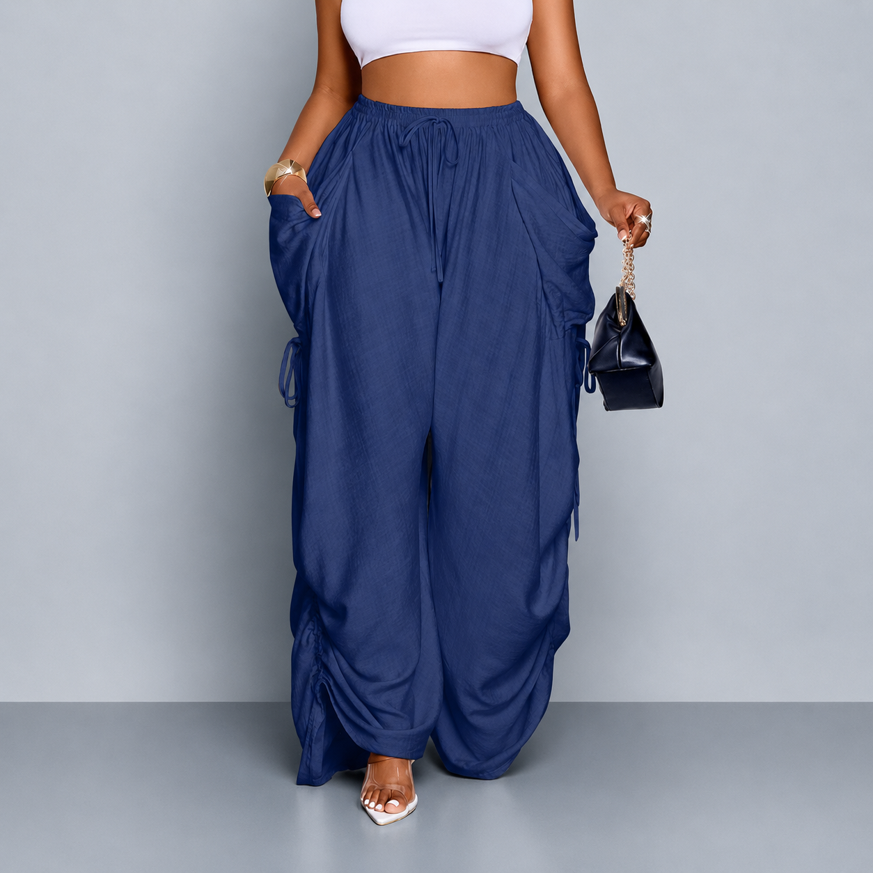 Snugsy™ Wide-Leg Drawstring Pants