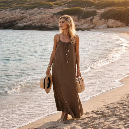 Snugsy™ Sleeveless Lounge Maxi Dress
