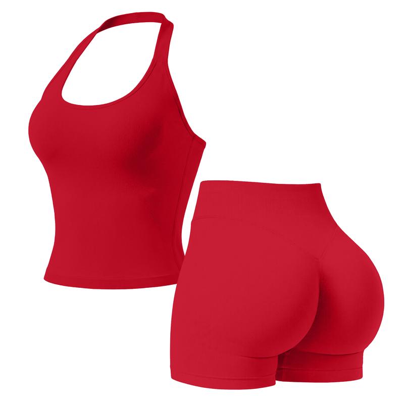 Snugsy™ Halter Top & Sports Shorts Set