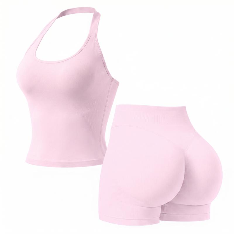Snugsy™ Halter Top & Sports Shorts Set